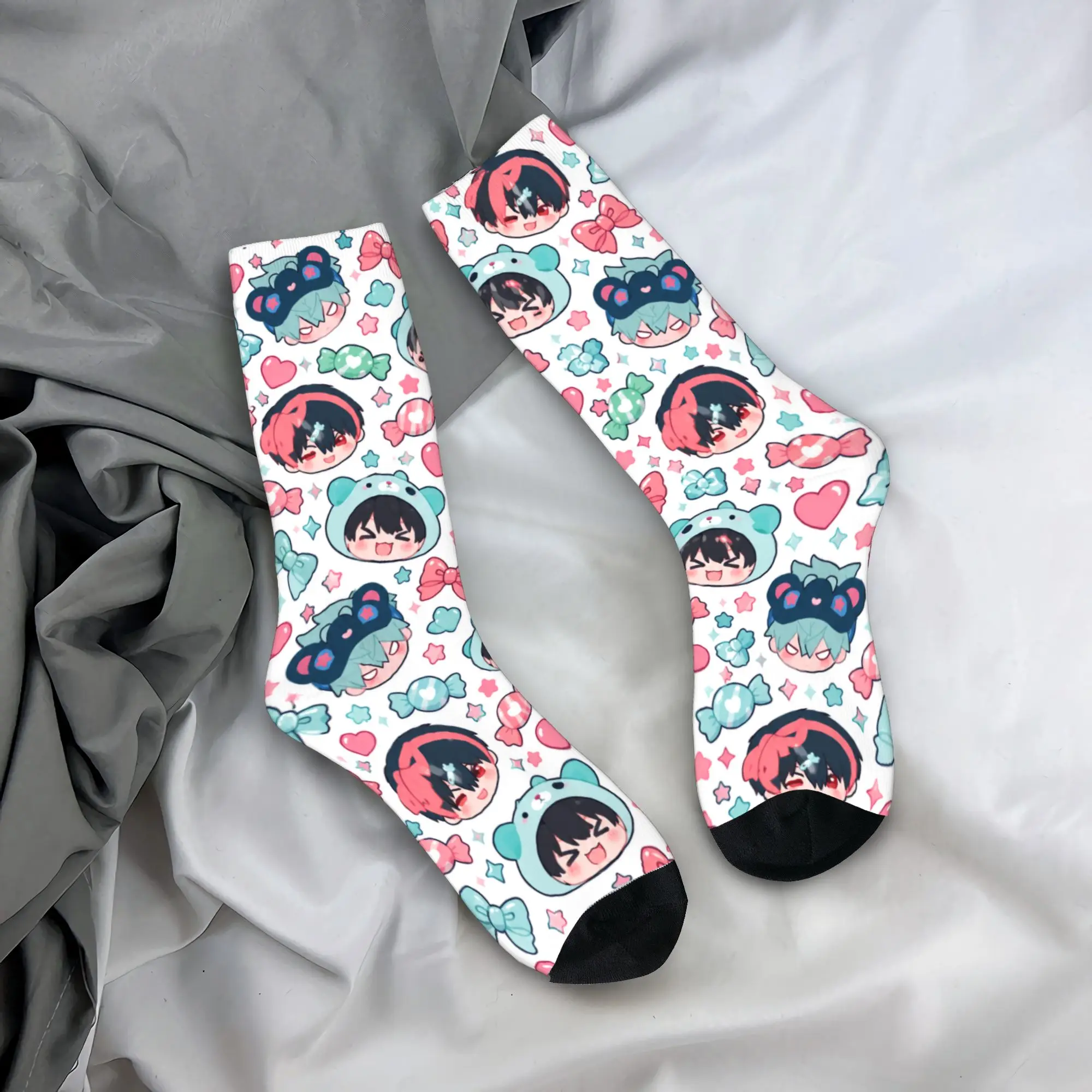 Adults Men Socks Ivantill Till Alien Stage Chibi Graphic  Stockings Anti Slip Warm Soft Socks Autumn Fashion Outdoor Socks