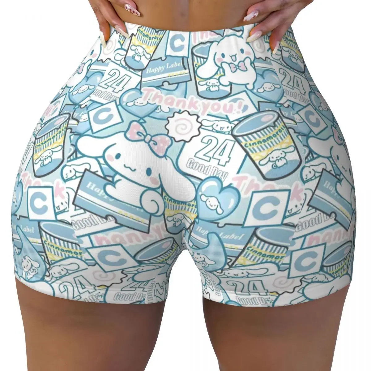 

Custom Cinnamoroll Cartoon Workout Biker Running Shorts for Women Gym Yoga Shorts