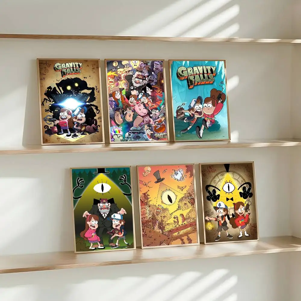 Classic Gravity Falls Movie Gift Frameless Poster Personalized Gift For Lovers Customizable Home Decor