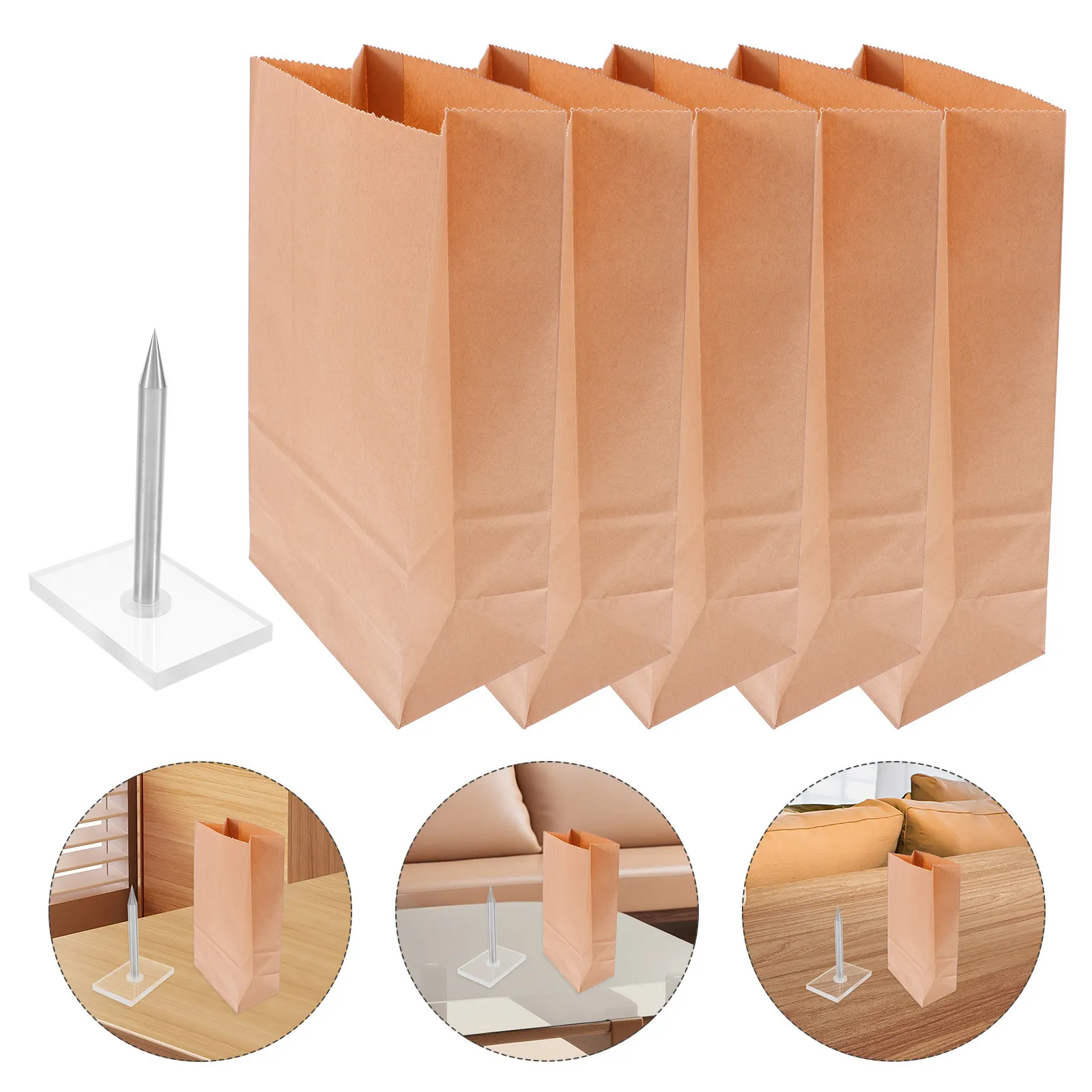 

1Set Magician Nail Prop Compact Lightweight Interactive Iron Acrylic Stage Performance Trick Tool Gimmick Gadget for Conjuring