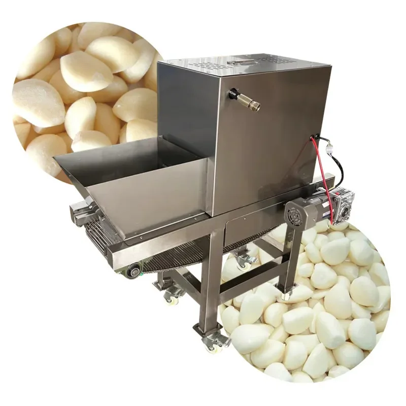 for Small Electric Chain Type Garlic Peeling Machine 304 Stainless Steel Garlic Clove Peeler