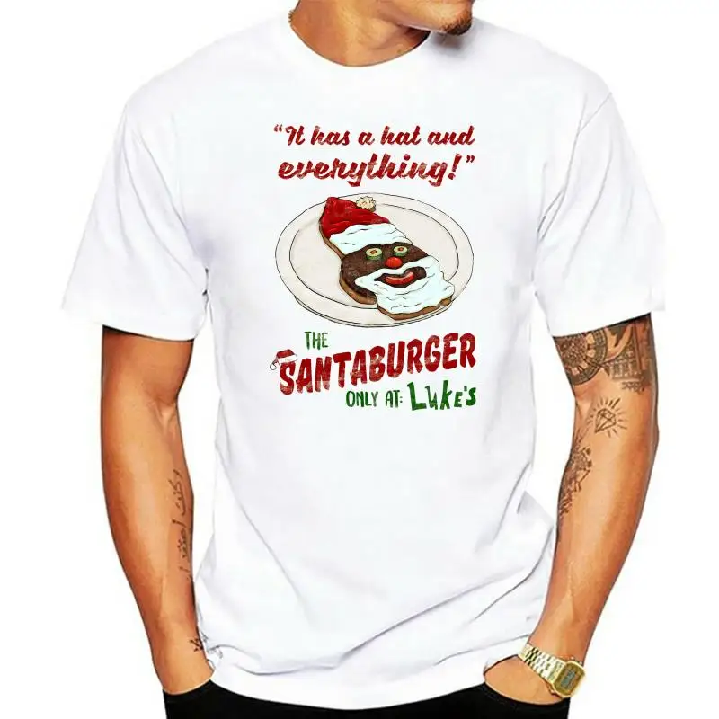 Men tshirt  The Santa Burger   Gilmore Girls   T Shirt Printed T-Shirt tees top