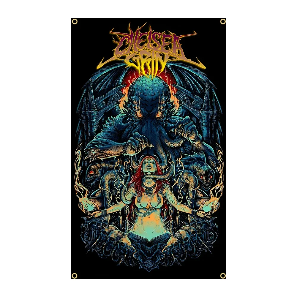 Chelsea Heavy Metal Music Grins Hip Hop Flag Polyester Printed Home or Outdoor Decoration Banner Gifts