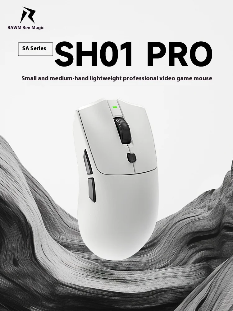 Rawm Sa-Sh01 Pro Wireless Mouse Paw3950 Nordic52840 8k Return Ergonomics Mouse Gaming Esports Mice Pc Accessories Gamer Man Gift