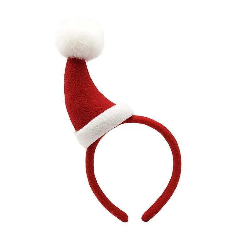 1 Piece of Christmas Plush Headband, Festive Atmosphere, Christmas Party, Winter Street Style, Cute and Eye-catching