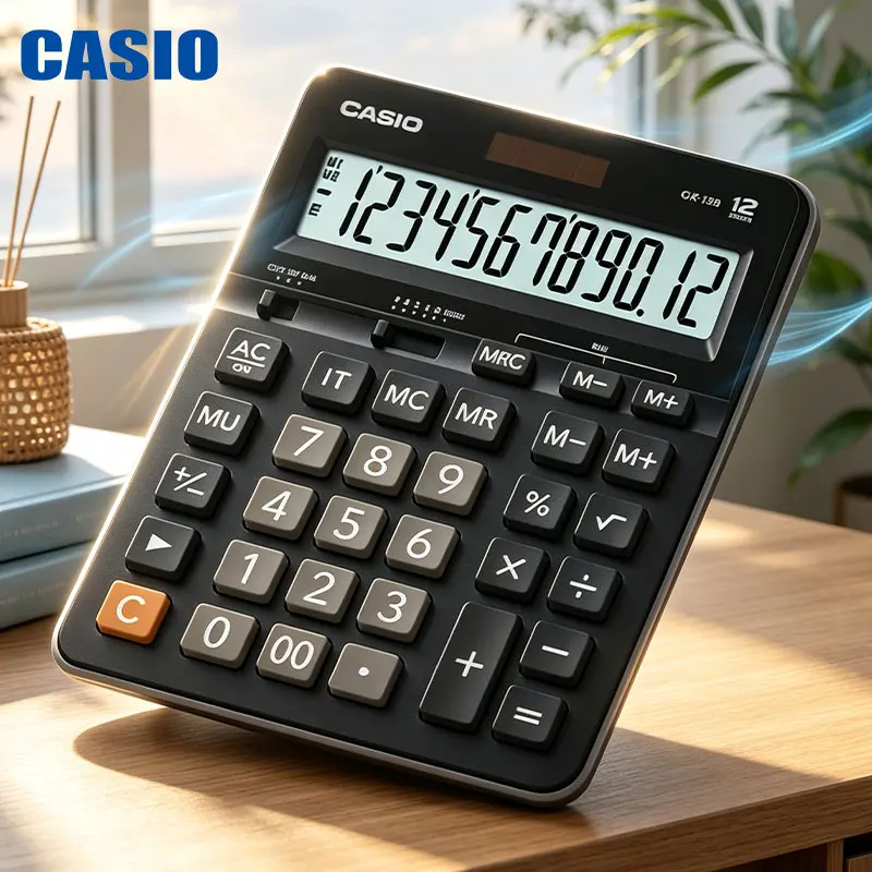 Casio GX-12B/DJ-120D/MX-120B/MH-12 Full-function calculator - specially designed for daily financial accounting - easy to store