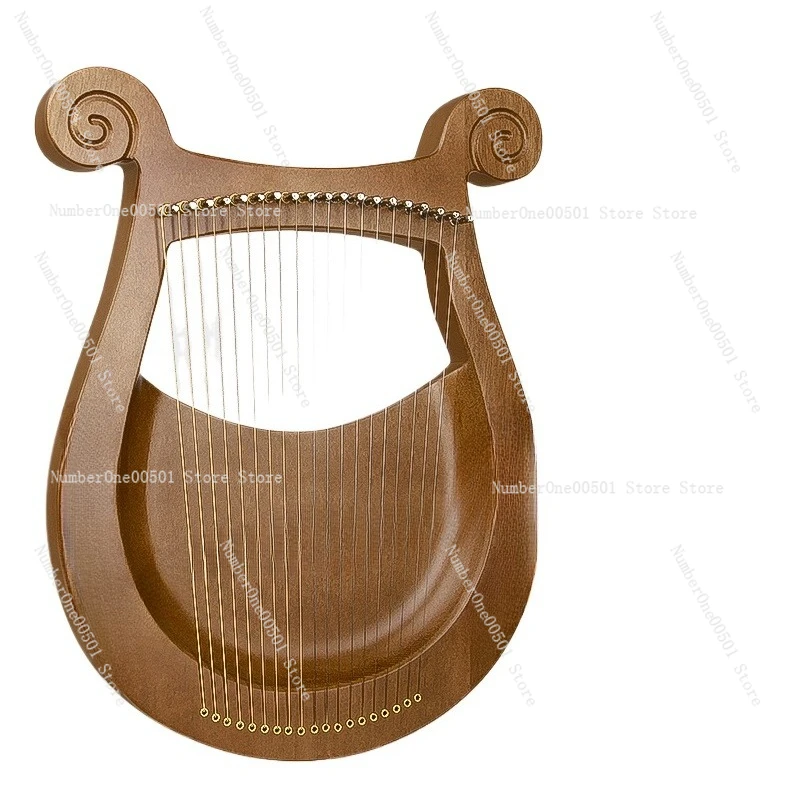 

19-String Lyre Harp 19-Note Small Harp for Beginners Portable Celtic Harp Instrument with Tuning Tools Unique Folk Musical Gift