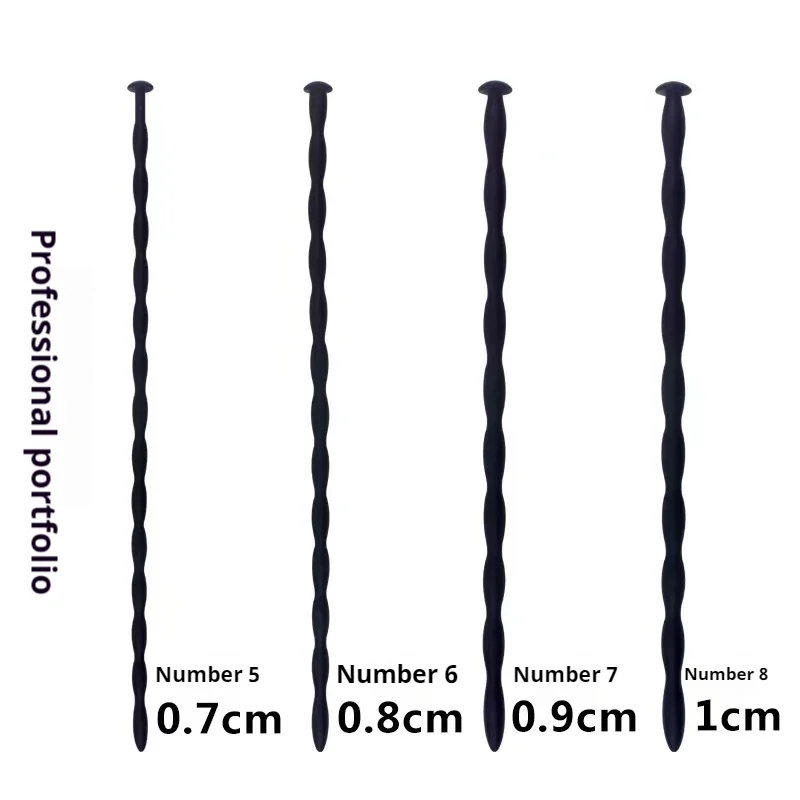 8 Sizes Soft Silicone Urethral Dilator Horse Eye Stick Penis Rod Male Masturbation Blockage Stimulator Catheter Sex Toys for Men