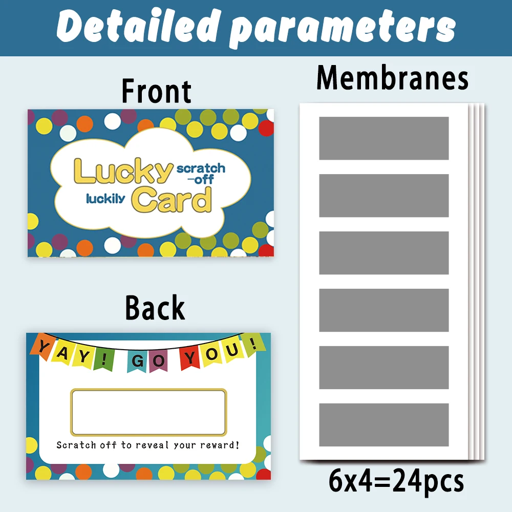 24pcs Blank Scratch-Off Cards, Fun and Interactive, 2026 Holiday Surprise Scratch-Off Cards, Party Decorations, DIY Gift Cards