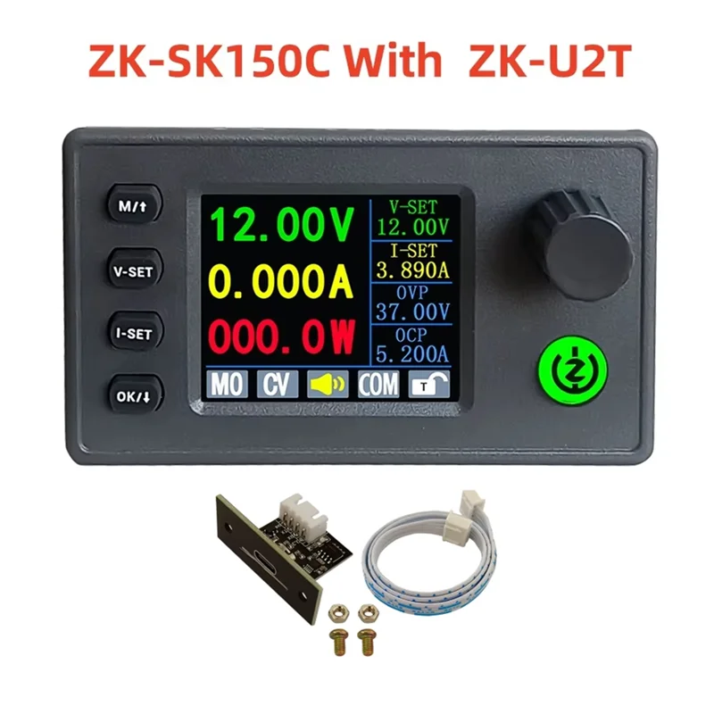 FULL-SK150C avec ZK-U2T 1.8 pouces écran couleur affichage DC réglable Module d'alimentation régulée 8A 150W DC7-36V CNC levage Vo