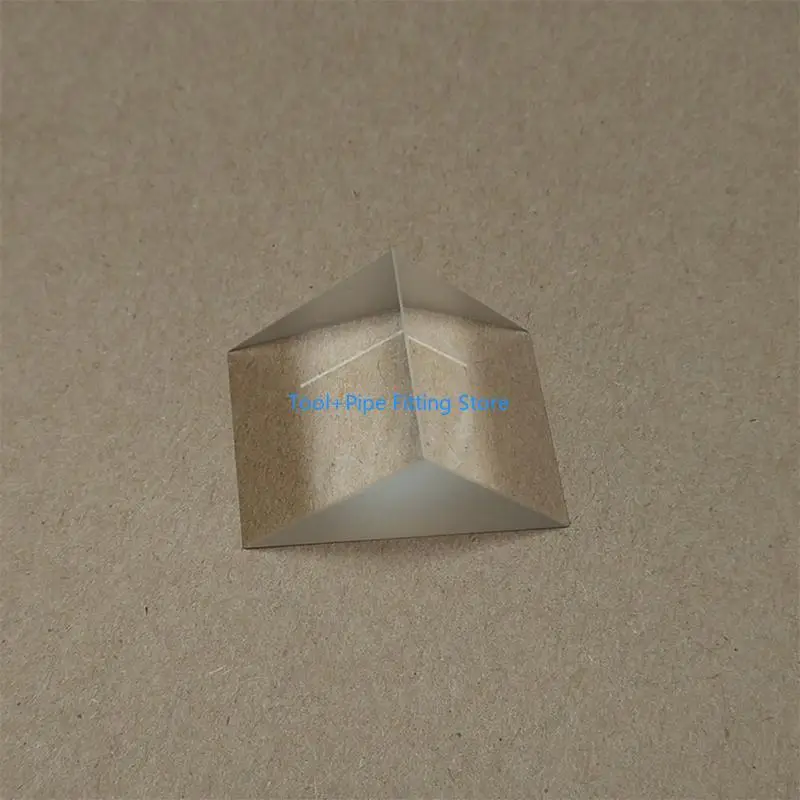 F92B Optics Experied Glass Triangular Prism Physics Teaching Light Spectrum Tool