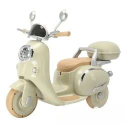 Children's Electric Car Motorcycle Can Sit Double Tricycle Children Remote Control Toy Car