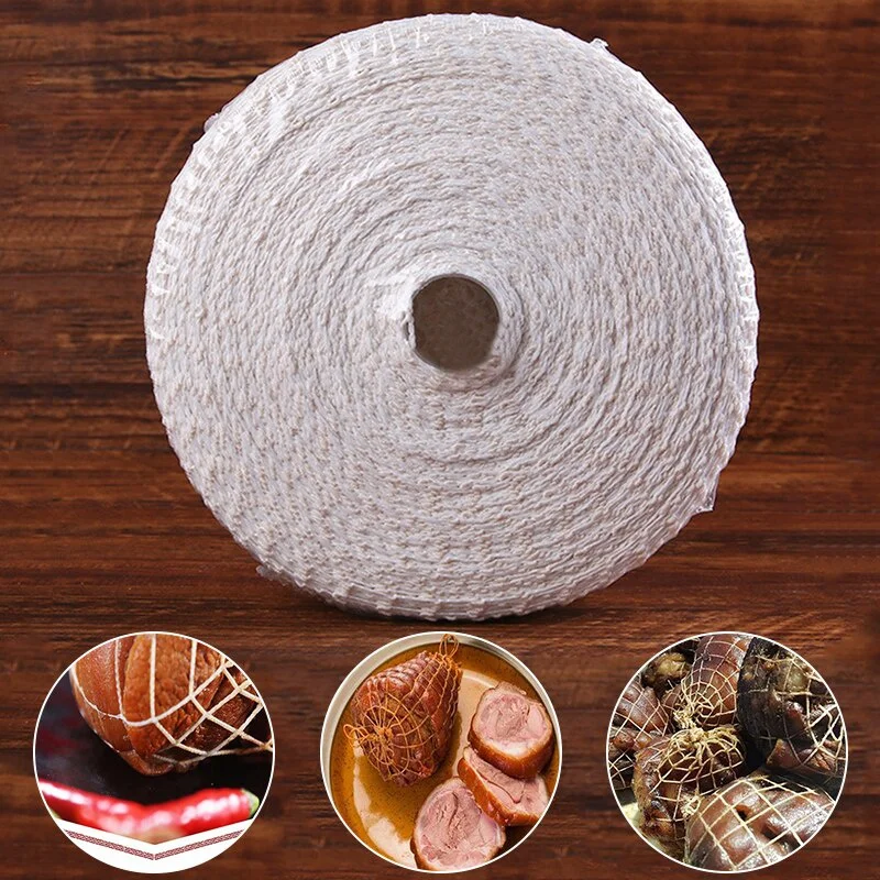 3 Meters Cotton Meat Net Ham Sausage Net Butcher\'s String Sausage Roll Hot Dog Sausage Casing Packaging Tools Meat Cooking Tool