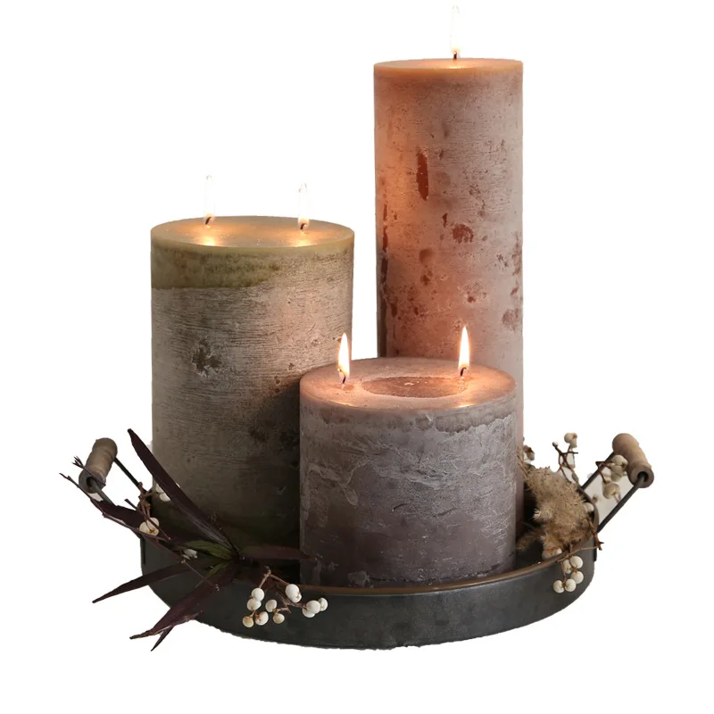 Scented candle large huge ornament decoration retro niche premium European perfume large family hotel villa
