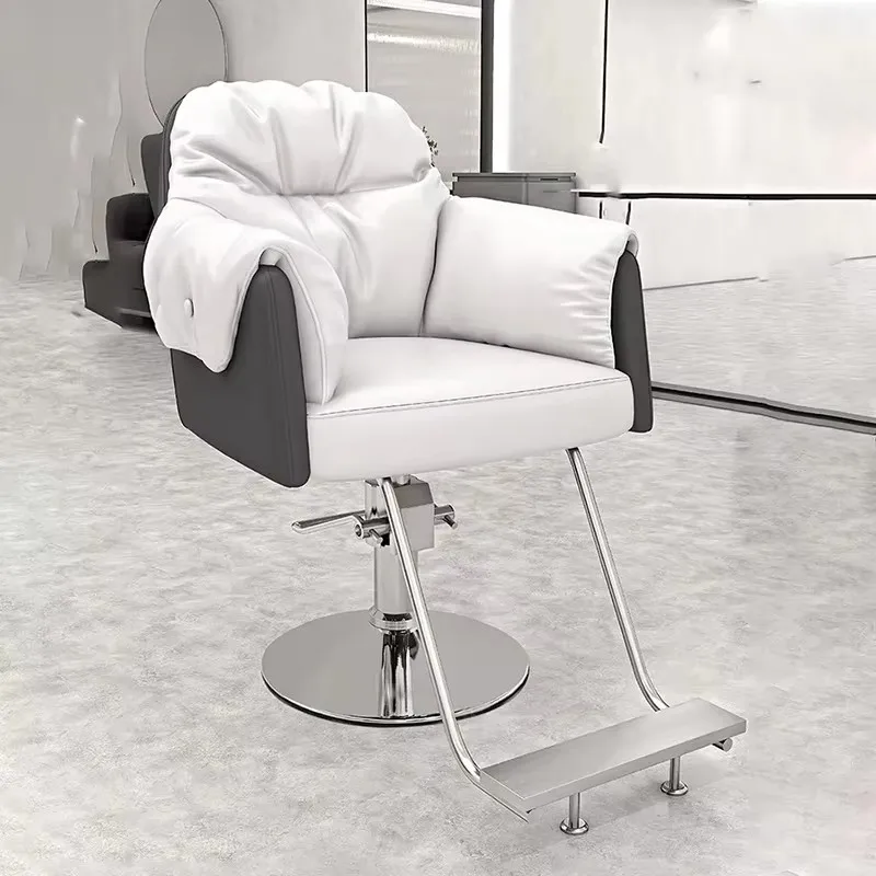 

# Equipment Modern Barber Chair Beauty Professional Equipment Salon Chair Simple Elegant Silla Barberia Commercial Furniture