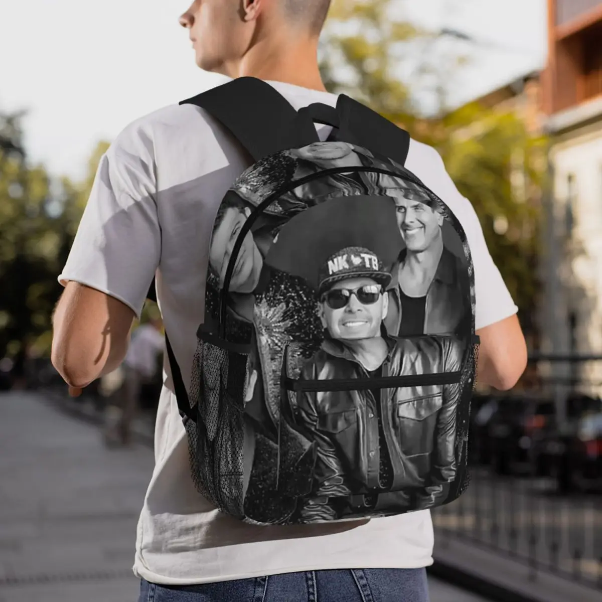New Kids On The Block Band NKOTB Backpack Daypack Large Capacity Children BookBag School Bag Shoulder Bags for Men Women