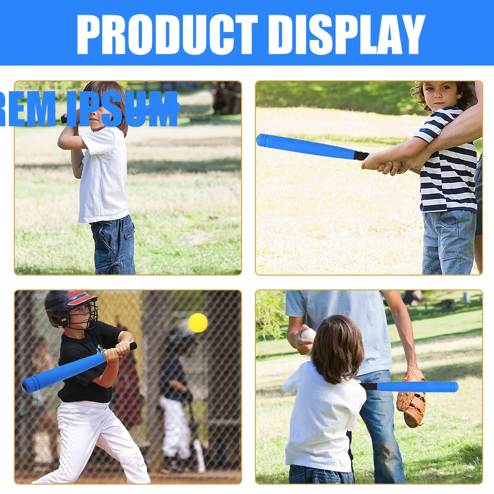 

1 Set Portable Foam Baseball Bat For Kids Training Lightweight Durable Sports Practice Bat Family Outdoor Team Sport Equipment