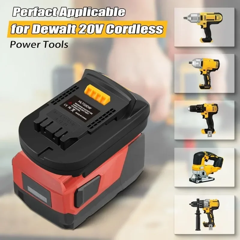 HLT22DW Battery Adapter Converter Fits for Hilti 22V Li-Ion Battery Convert To for DEWALT Lithium Battery,for DEWALT Power Tool