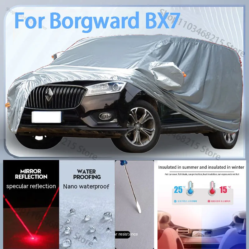 

For Borgward BX7 Full Car cover with UV protection and Winter Insulation roles,Rainproof,Snowproof Ati-frost properties.