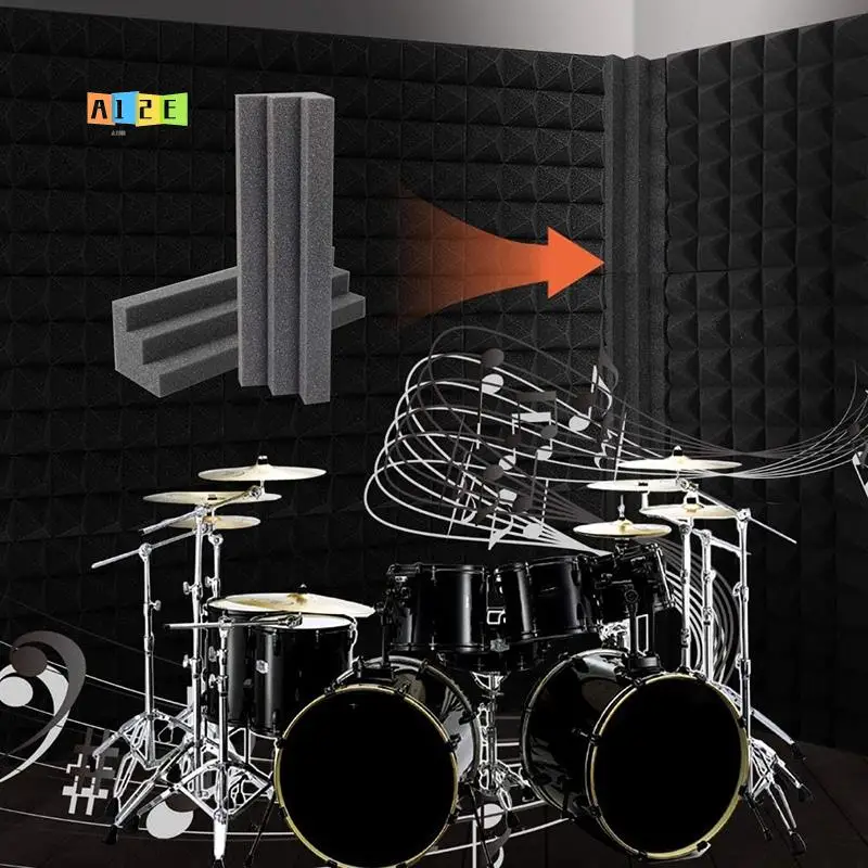 

A12E-24 Pcs Bass Traps Acoustic Foam Panels Sound Proof Padding,Studio Foam For Corner Soundproofing Foam,Sound Proof Foam