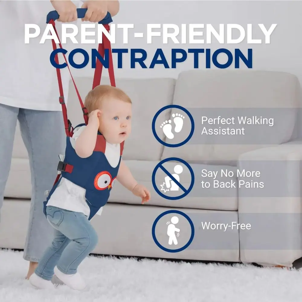 Safety Infant Walker Harness Breathable Handheld Learning Walk Support Assist Trainer Non-slip Adjustable Toddler Assistant Belt