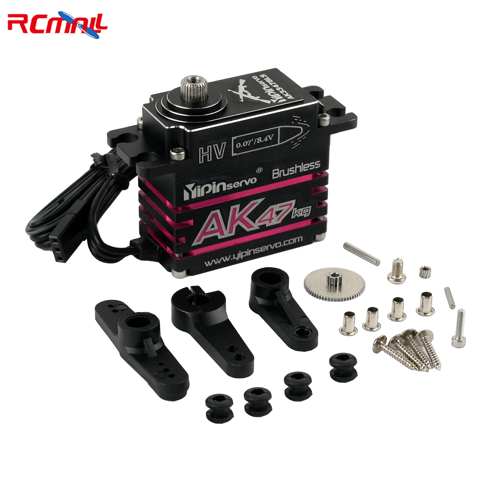 47kg High Torque Digital Servo Waterproof Brushless Motor Stainless Steel Gear Servo for Robot Traxxas TRX4 Axial SCX10 RC Car