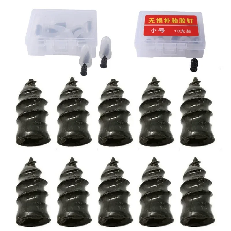 Car Motorcycle Vacuum Tyre Repair Nails Tire Puncture Repair Tubeless Rubber Metal Accessories for Truck Scooter Bike 10-50Pcs