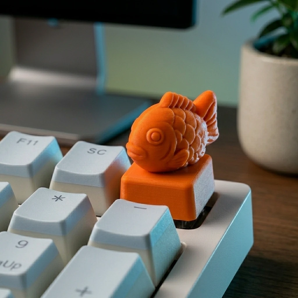 Taiyaki shape Personality Mechanical keyboard keycaps Custom Keycaps Cross Axis PC Gaming Keyboard Peripherals Collection Gift