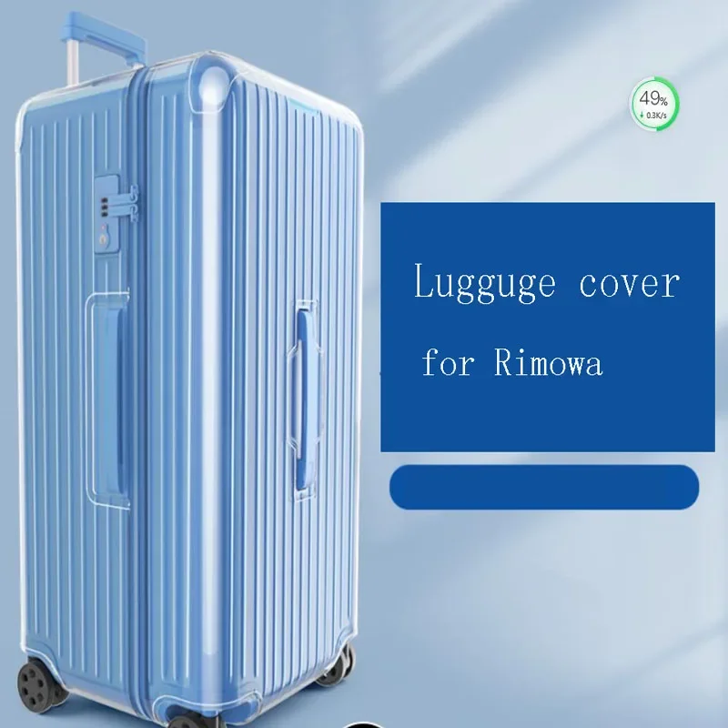 Luggage Covers For Rimowa Essential Trunk Plus 33inch Suitcase Protector with Zipper Thicken PVC Cover Travel Accessories