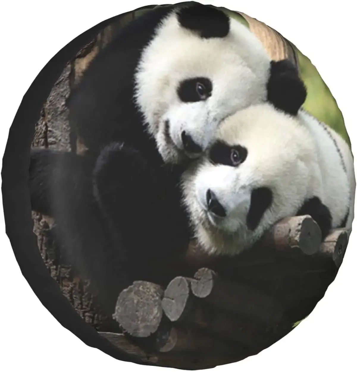 Two Big Pandas Printed Spare Tire Cover Waterproof Tire Wheel Protector for Car Truck SUV Camper Trailer Rv 14