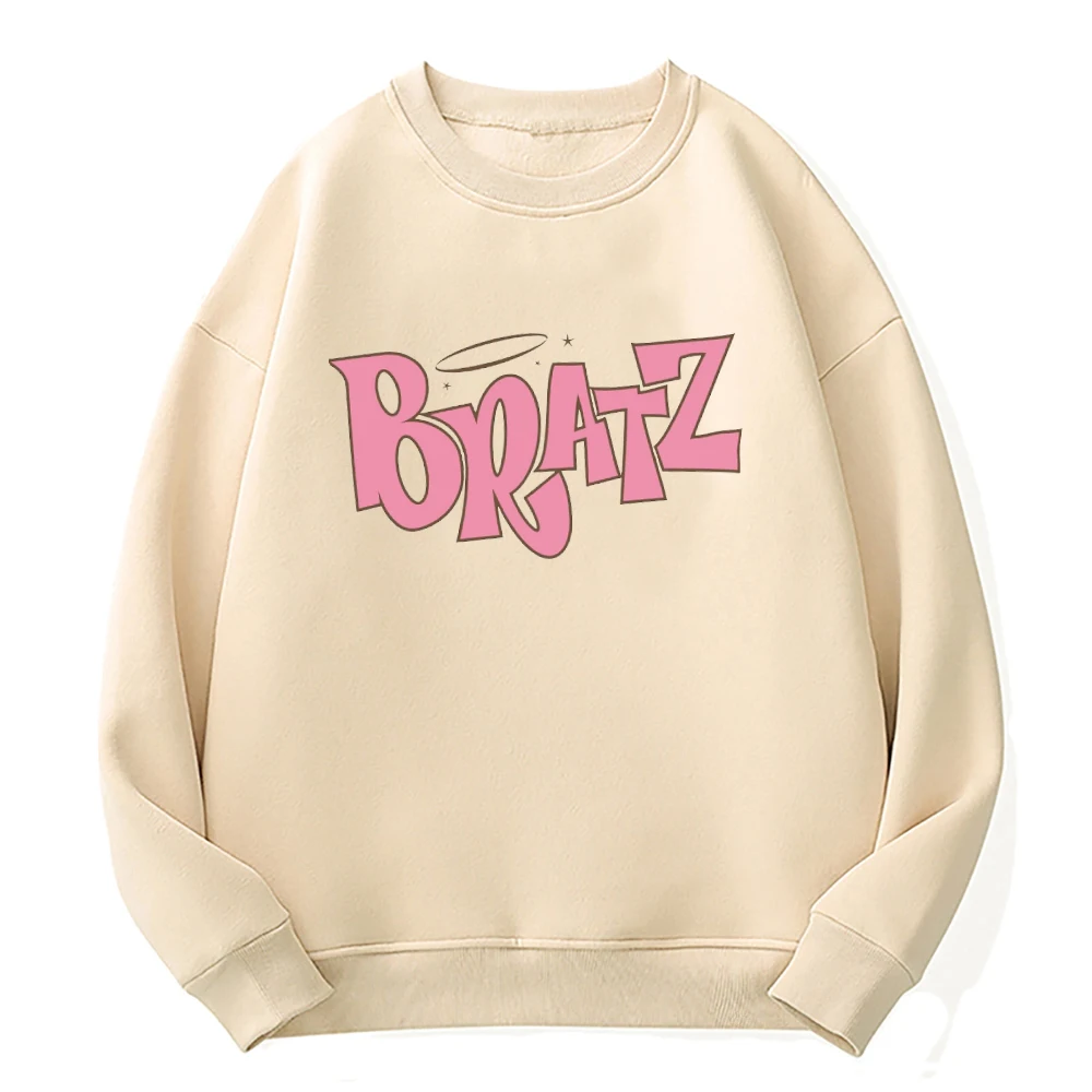 

Bratz Hoodies Sweatshirt Letter Printed Pullovers Mens Long Sleeve Fall Hoodie Boys/Girl Clothing Aesthetic Y2k Korean Tops