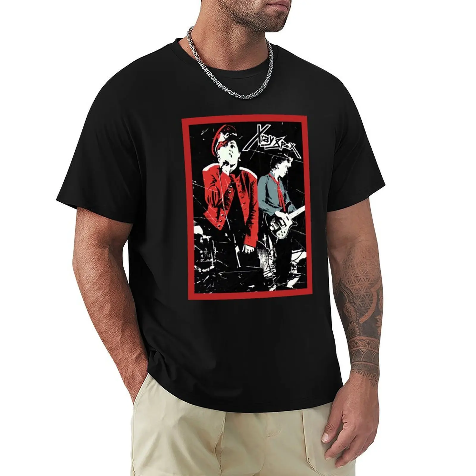 

Red Frame Of X-ray Spex T-Shirt valentines clothes cotton man t-shirts plain black t shirts men