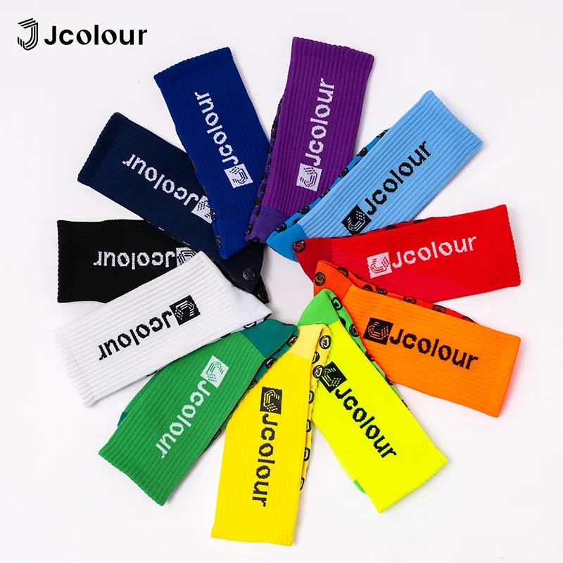 Bright Colors Fashion Sports Socks New Design Non-slip Breathable Football Socks Running Socks Polyamide Socks