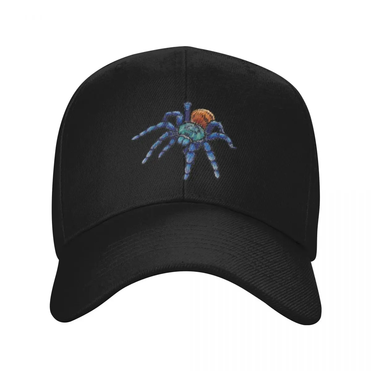 

Greenbottle Blue Tarantula with Black Outline Baseball Cap Visor black Cosplay Luxury Woman Men's