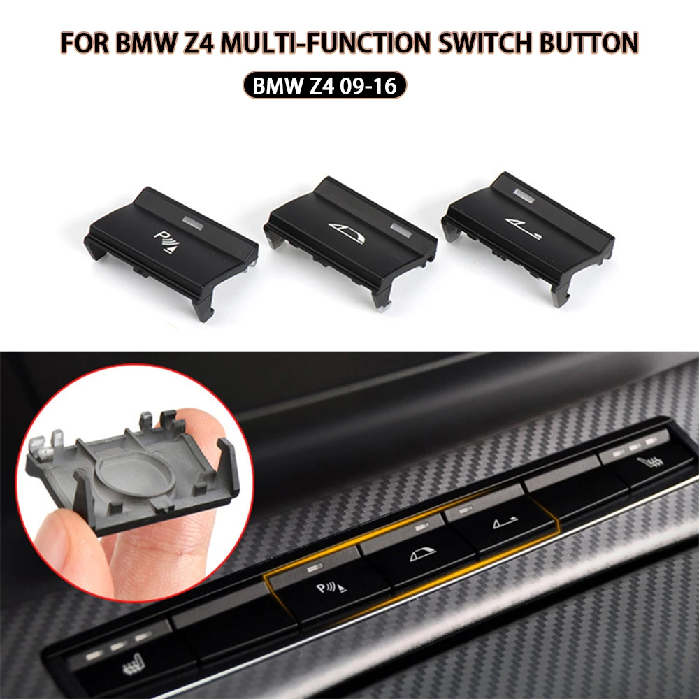 61319146642 Center Console Parking Radar Sensor Switch Button Cover Multi-function Roof Button For BMW E89 Z4 2009-2016