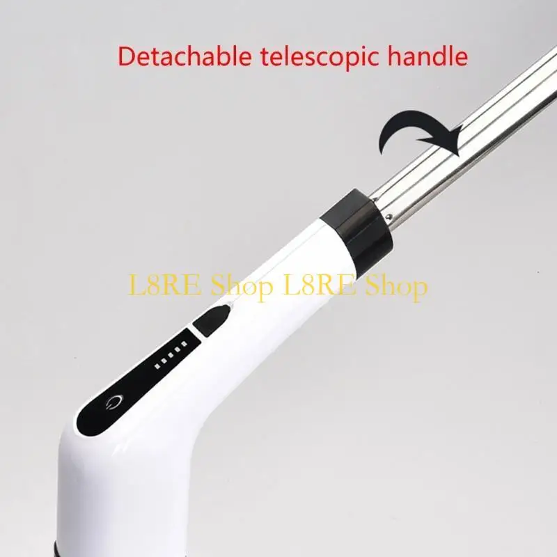 L8RE Electric Spin Cleaner Kitchen Bathroom Sink Cleaning Gadget Bathtub Tile Brush Wireless Electric Cleaning Brush