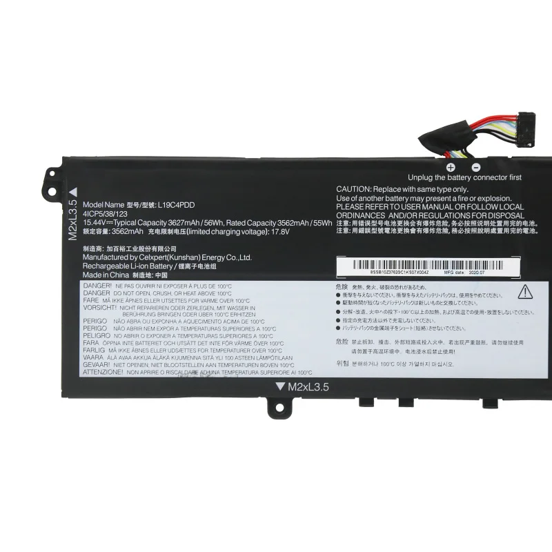 JCLJF L19D4PDD L19M4PDD L19C4PDD Laptop battery For Lenovo 5B10Z37621 SB10Z37619 5B10Z37617 5B10Z37618 ThinkBook 13S 14S G2 ITL