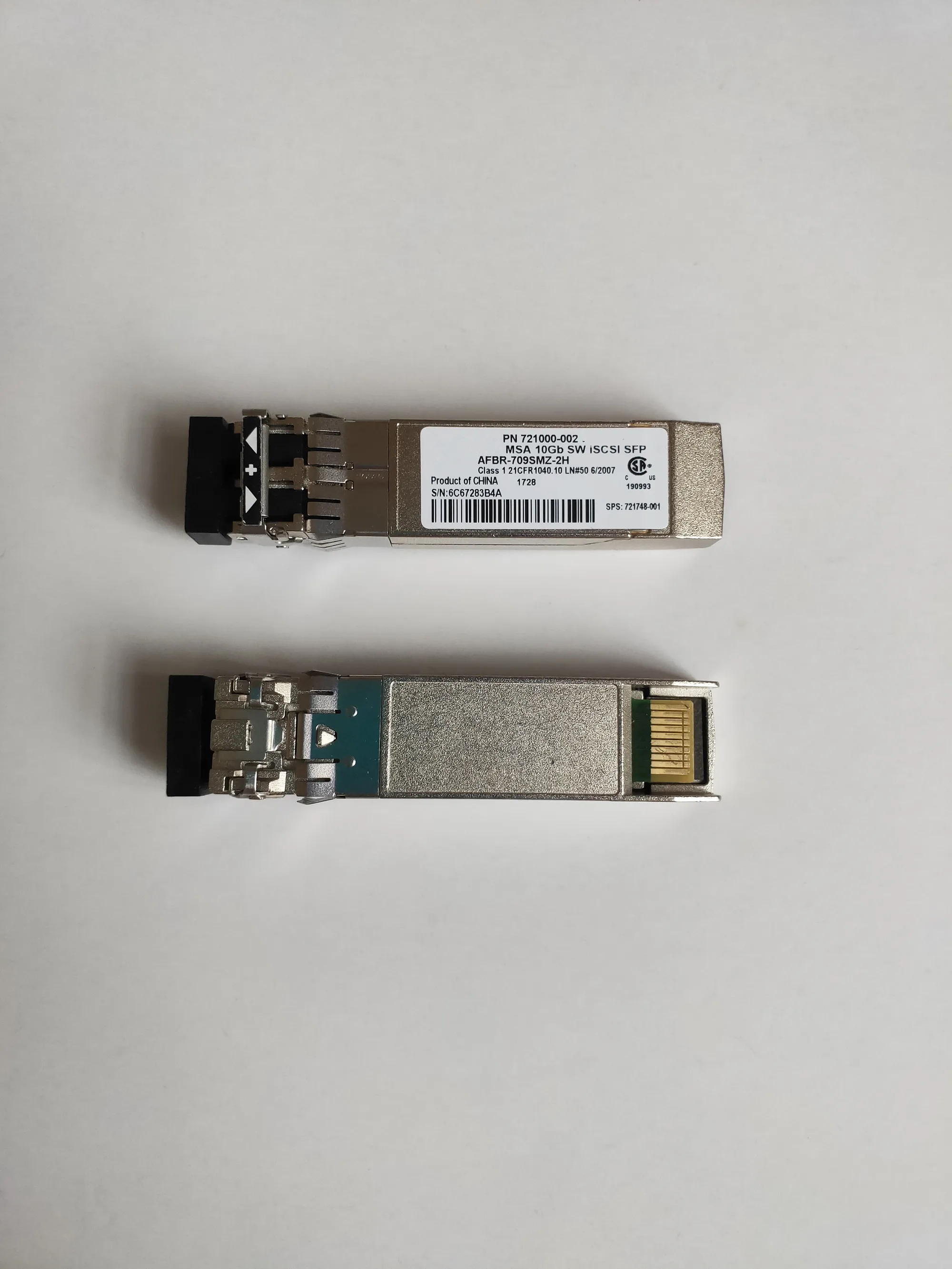 

10G SFP Storage Transceiver C8R25A C8R25B MSA2040 721000-002 MSA 10Gb SW iSCSI SFP+ AFBR-709SMZ-2H