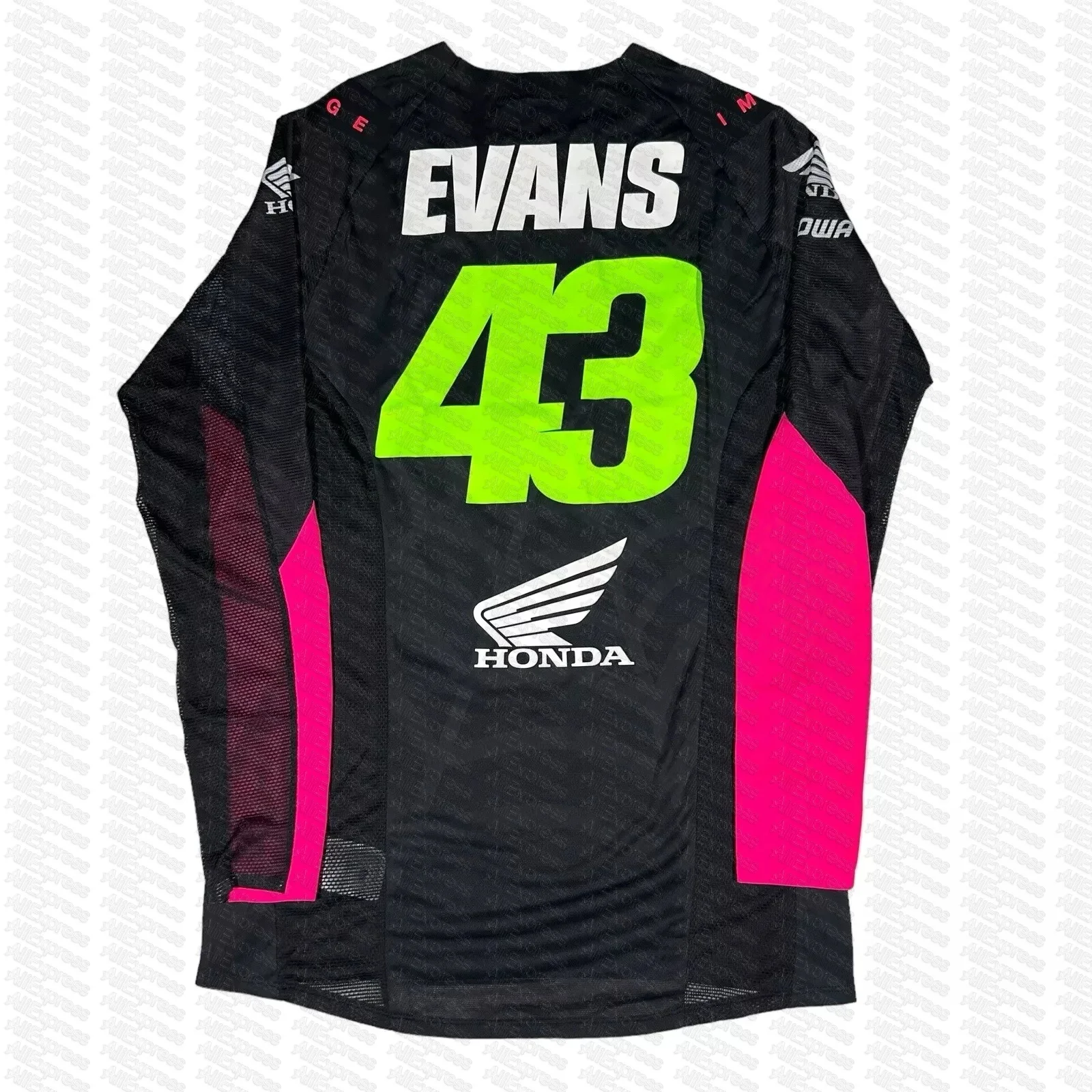 

Honda Moto Cycling Long Sleeve Tee Breathable Motocross Jersey Racing Men’s Flexair Mitchell Evans #43 Honda Motocross Jersey