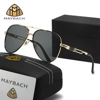 MAYBACH Gafas de sol de marca de lujo para hombres y mujeres Gafas de sol clásicas Gafas de alta calidad Gafas de piloto Protección UV 400 527