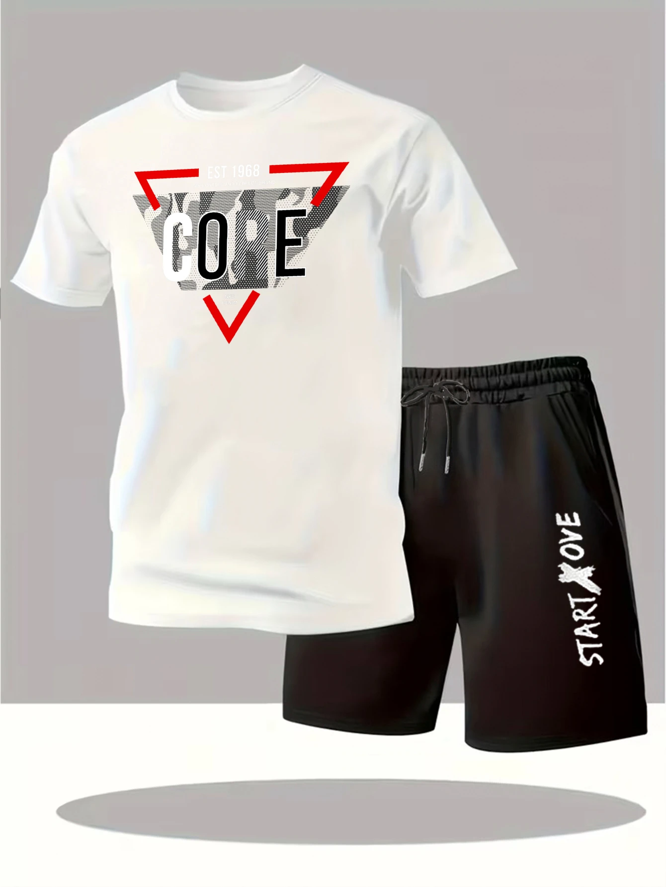 Men's sets 2025 New Fashion men's chandals Tracksuit men Printed Graphic Suit for man sweatshirt set men's suits Short sleeve