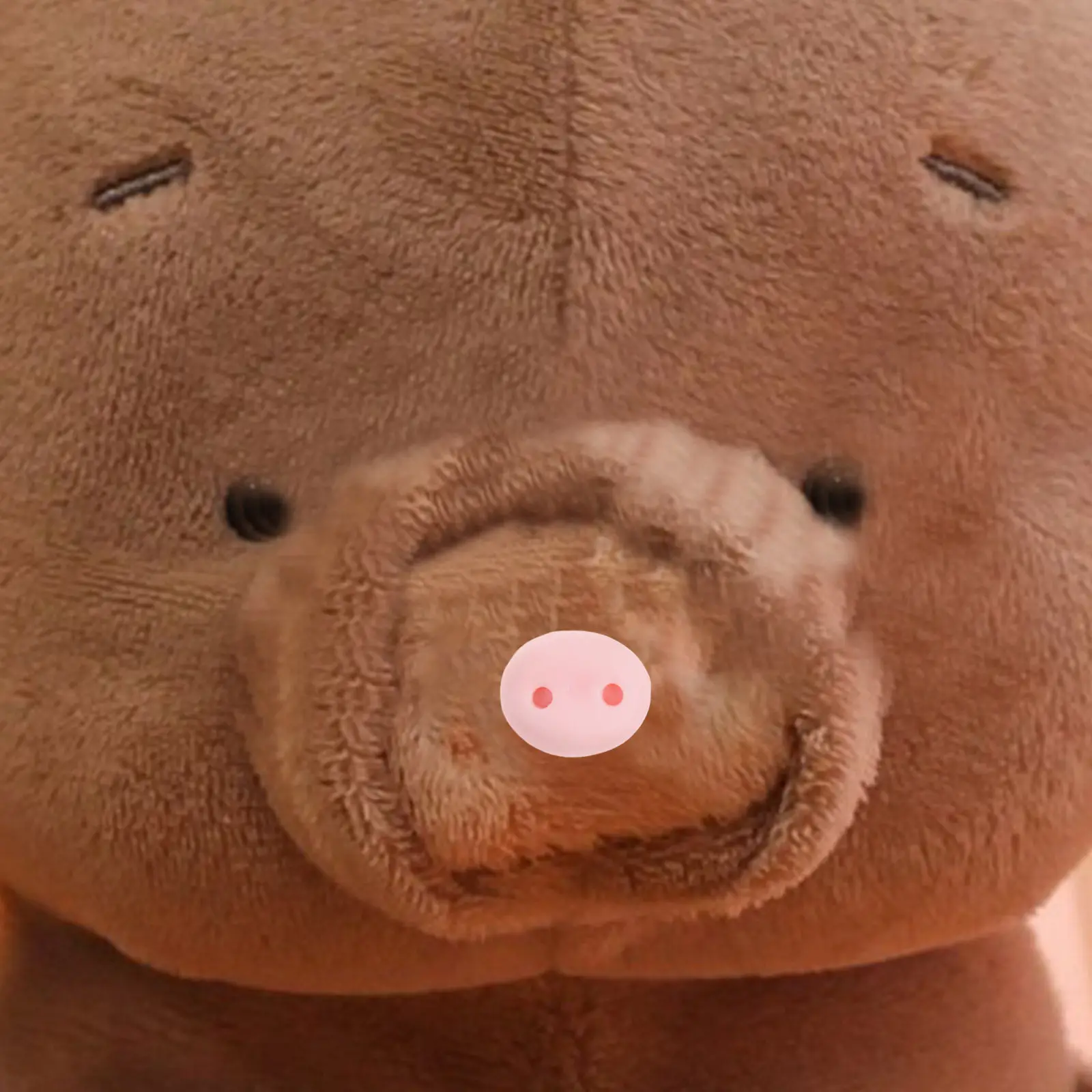 

100Pcs Resin Pig Nose Craft Accessories for Crochet Stuffed Animals Handmade DIY Animal Features Black Safety Nose Parts