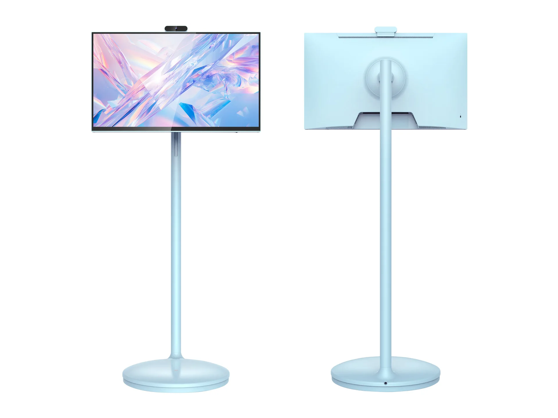 23,8-inch draagbare Smart TV Alles-in-één multimedia beweegbaar scherm voor binnen Draadloos display met tekstfunctie