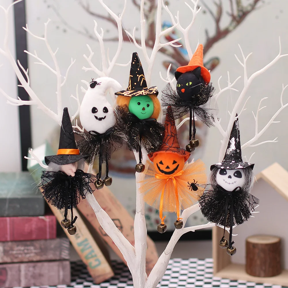 Halloween Ghost Witch Pumpkin Faceless Doll Horror Scary Hanging Decor Pendant Christmas Halloween Party Decoration Ornaments