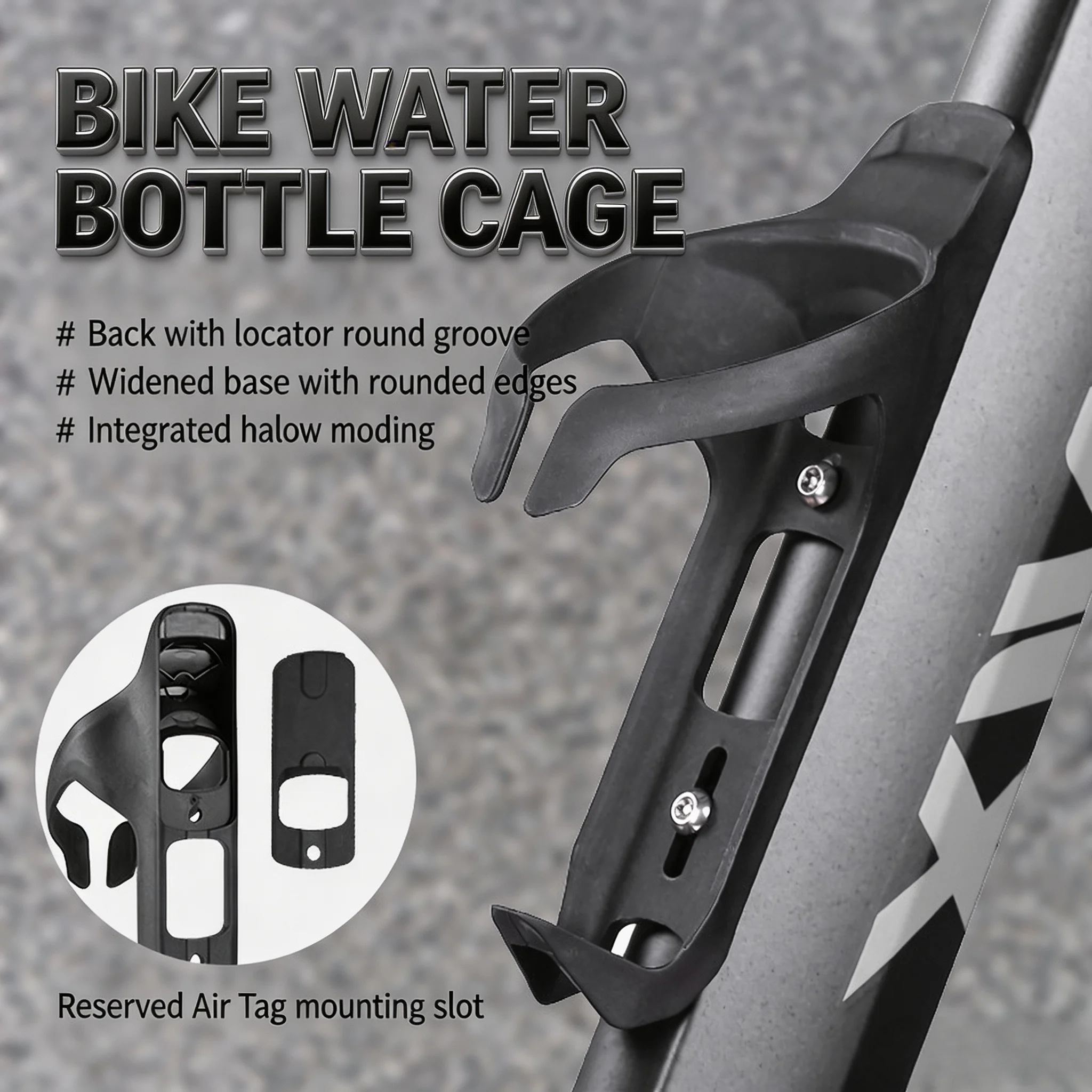 Fahrrad-Flaschenhalter mit Schutzhülle, Diebstahlsicherer Fahrrad-Flaschenkorb, Einteiliges Design für Rennrad, MTB, Mountainbike, Radfahren