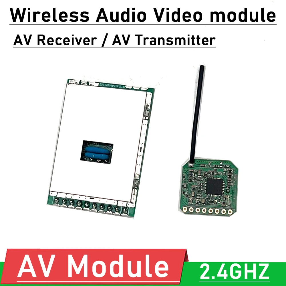 600M 2.4Ghz Wireless Audio Video transmission module Stereo AV Transmitter / AV Receiver F/ DVD DVB baby images monitor