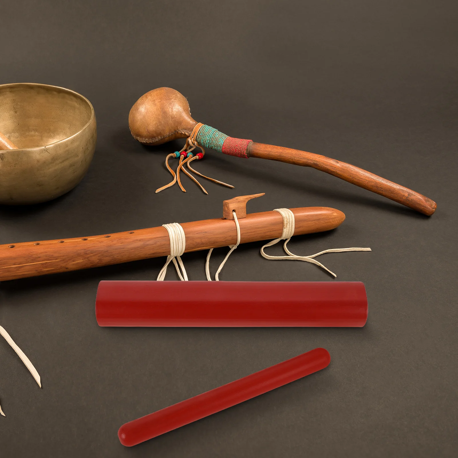 

1 Pair Beechwood Traditional Chinese Opera Design Hardwood Rhythm Stick For Music Education Stage Performance Kids Adults