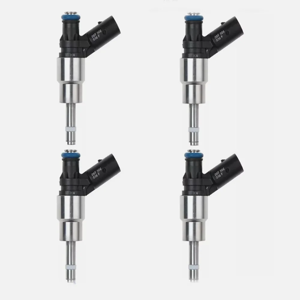 

4PCS Fuel Injectors For 05-09 Audi A3 A4 TT 06-09 VW Passat Jetta GTI EOS 2.0L L4 0261500020 0261500021 06D998907 06F906036A