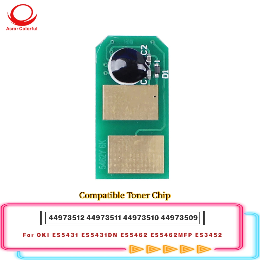 

44973512 11 10 09 тонер-чип для OKI ES5431 ES5431DN ES5462 ES5462MFP ES3452 для лазерного принтера копировальной машины картридж