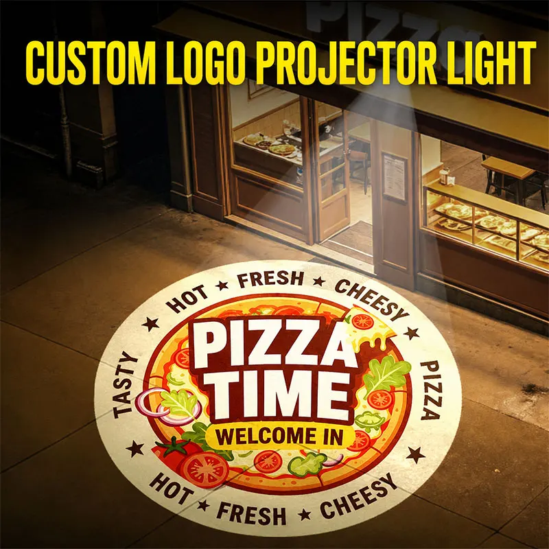 Hd Led Gobo Projector With Custom Logo Rotate Advertising Sign Projected Ip67 Waterproof For Indoor Head And Outdoor Door Use